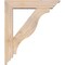 Ekena Millwork Funston Traditional Smooth Bracket w/ Offset Brace, Douglas Fir, 5 1/2"W x 24"D x 28"H BKT0604X24X28FST01SDF - alternate 2